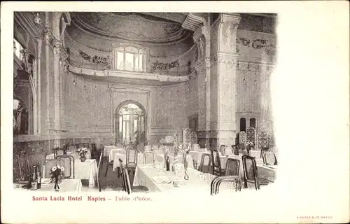 Ak Napoli Neapel Campania, Santa Lucia Hotel, Restaurant