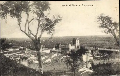 Ak Marostica Venetien, Panorama