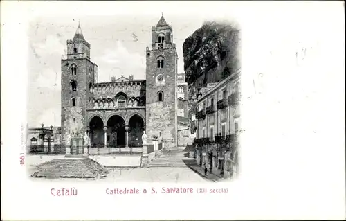 Ak Cefalù Sicilia Italien, Cattedrale o S. Salvatore