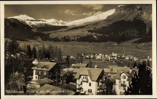 Ak Flims Kanton Graubünden Schweiz, Waldhäuser und das Segnesgebiet