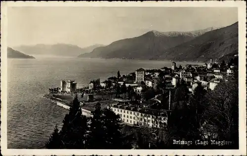 Ak Brissago Lago Maggiore Kanton Tessin, Gesamtansicht