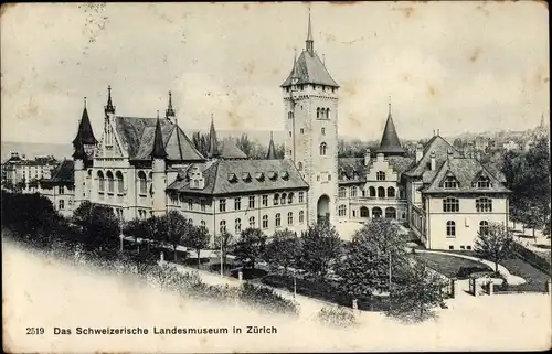 Ak Zürich Stadt Schweiz, Das Schweizerische Landesmuseum