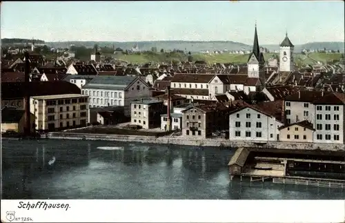 Ak Schaffhausen am Rhein Schweiz, Blick auf die Stadt