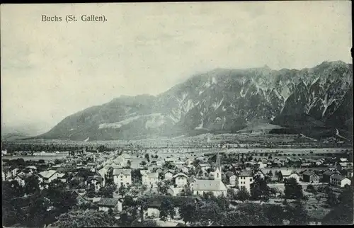 Ak Buchs Kanton Sankt Gallen, Panorama