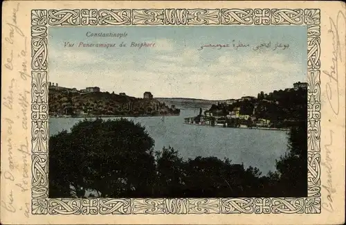 Ak Konstantinopel Istanbul Türkei, Bosphore, Vue panoramique