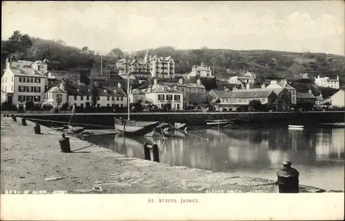 Ak Saint Aubin Jersey Kanalinseln, Hafen