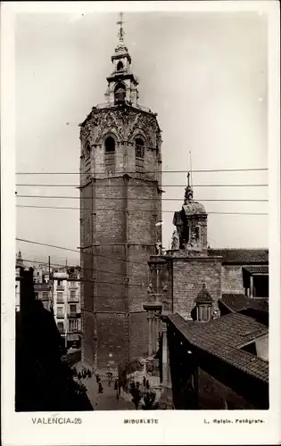 Ak Valencia Stadt Spanien, Miguelete