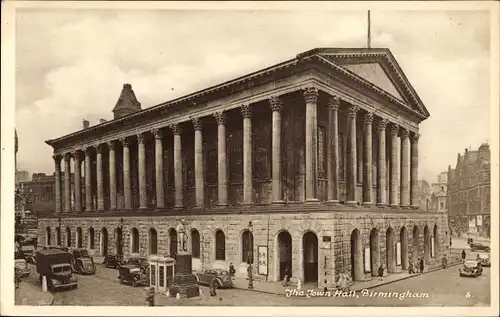 Ak Birmingham West Midlands England, The Town Hall