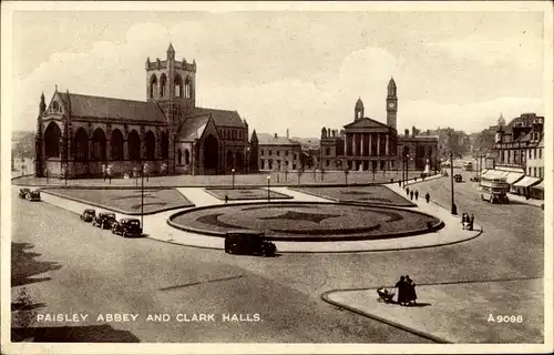 Ak Paisley Schottland, Abbey and Clark Halls