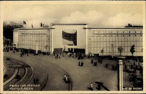 Ak Bruxelles Brüssel, Exposition, Weltausstellung 1935, Palais des Textiles