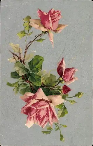 Künstler Ak Klein, C., Blühende Rosen