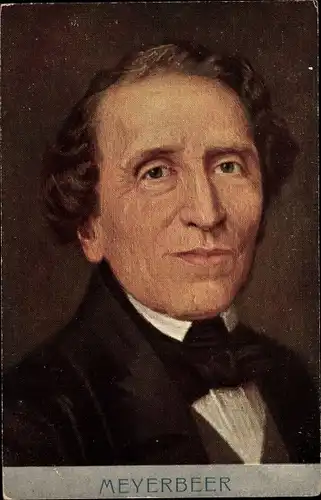 Ak Komponist Giacomo Meyerbeer, Dirigent, Portrait