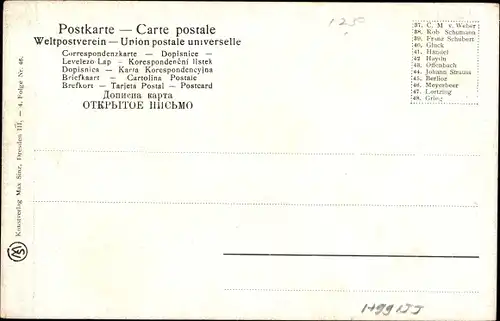 Ak Komponist Giacomo Meyerbeer, Dirigent, Portrait