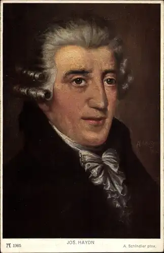 Künstler Ak Schindler, A., Komponist Joseph Haydn, Wiener Klassik, Portrait
