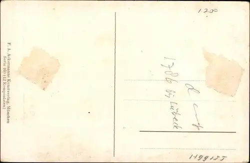 Künstler Ak Zuber, J., Komponist C. M. von Weber, Portrait, Ackermann 1995