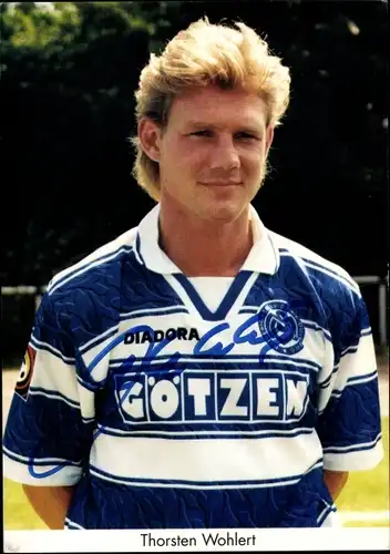 Ak Fußballer Thorsten Wohlert, Portrait, Autogramm, MSV Duisburg