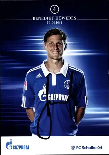 Ak Fußballer Benedikt Höwedes, Portrait, Autogramm, FC Schalke 04