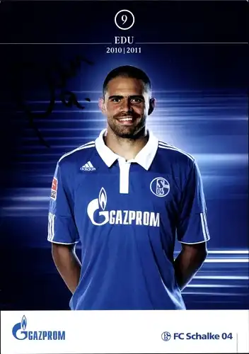 Ak Fußballer Edu, Portrait, Autogramm, FC Schalke 04