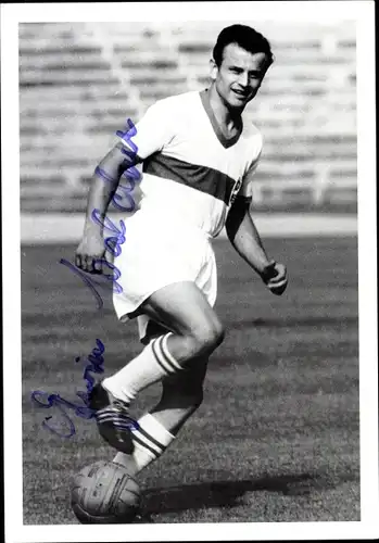 Ak Fußballer Erwin Waldner, Portrait, Autogramm
