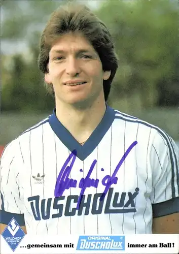 Ak Fußballer Roland Dickgießer, Portrait, Autogramm, SV Waldhof Mannheim 07