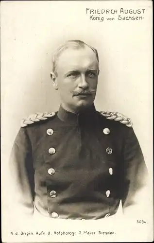 Ak König Friedrich August III. von Sachsen