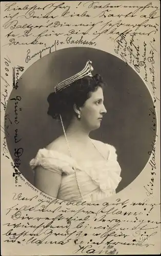 Ak Luise von Österreich-Toskana, Kronprinzessin des Königreichs Sachsen