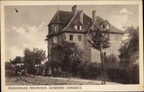 Ak Ostseebad Zinnowitz auf Usedom, Friedenauer Ferienheim