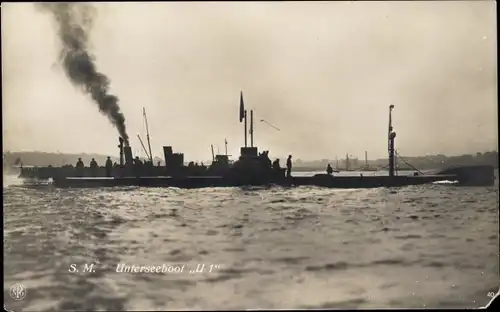 Ak Deutsches U Boot, U 1, Unterseeboot