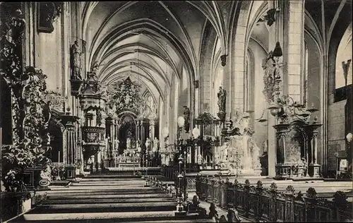 Ak Jawor Jauer Schlesien, Stadtpfarrkirche St. Martinus, Innenansicht
