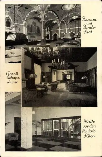 Ak Sopot Gdańsk Zoppot Danzig, Internationales Kasino, Roulette Säle, Baccara, Boule