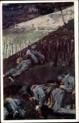 Künstler Ak Goldenes Buch der Armee, Karl Rapp, KuK Landwehrinfanterie Regiment