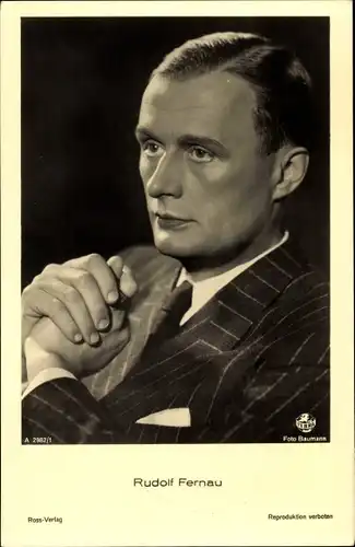 Ak Schauspieler Rudolf Fernau, Portrait, Anzug