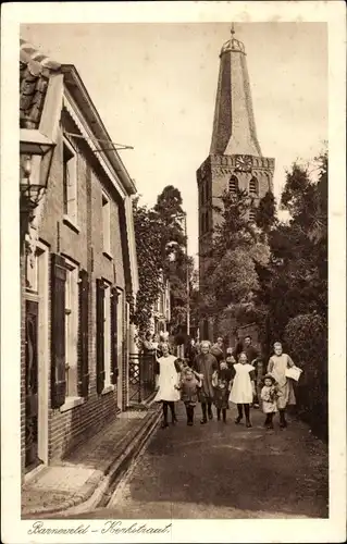 Ak Barneveld Gelderland, Kerkstraat, Kirchenstraße