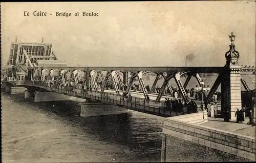 Ak Cairo Kairo Ägypten, Bridge al Boulac