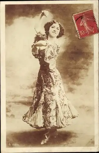 Ak Portrait einer Flamenco Tänzerin