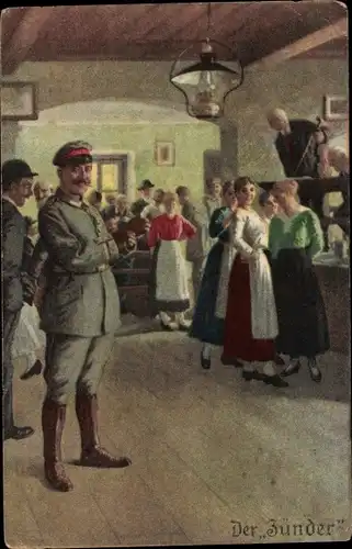 Künstler Ak Der Zünder, Soldat, Tanzlokal, Immer Fachmann Nr. 1