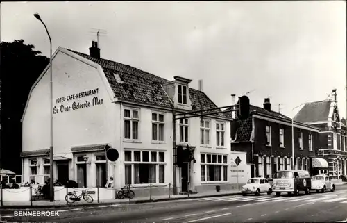 Ak Bennebroek Nordholland Niederlande, Straßenpartie, Hotel Cafe De Oude Geleerde Man