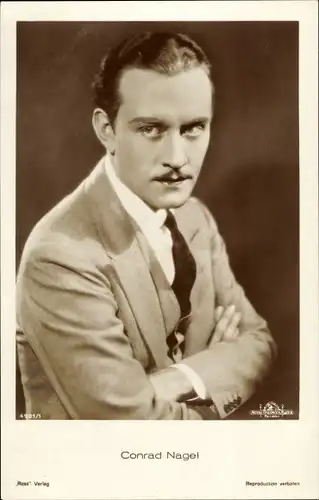 Ak Schauspieler Conrad Nagel, Portrait, Ross Verlag 4901/1