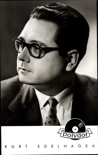 Ak Musiker Kurt Edelhagen, Portrait, Polydor-Schallplatten
