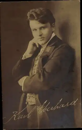 Ak Schauspieler? Karl Eberhard, Portrait