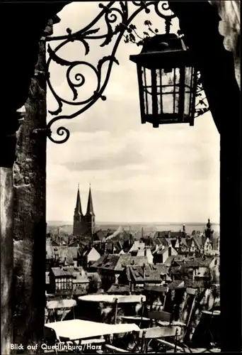 Ak Quedlinburg im Harz, Blick auf die Stadt