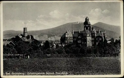 Ak Bad Godesberg Bonn am Rhein, Erholungsheim Schloss Rheinblick