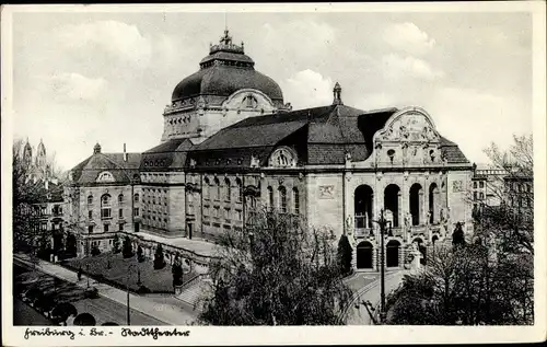 Ak Freiburg im Breisgau, Stadttheater