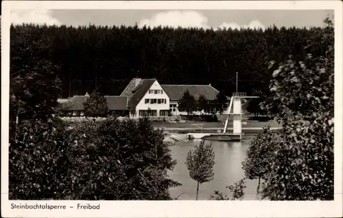 Ak Kirchheim Euskirchen in Nordrhein Westfalen, Steinbachtalsperre, Freibad