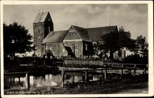 Ak Nieblum auf der Insel Föhr Nordfriesland, Blick auf die Kirche