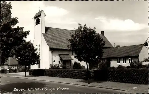 Ak Zeven in Niedersachsen, Christ-Königs-Kirche