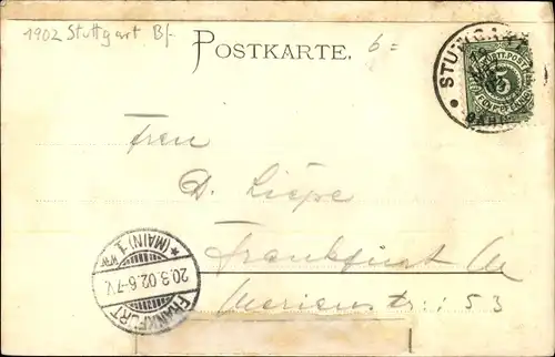 Ak Stuttgart in Württemberg, Eugensbrunnen