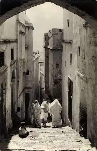 Ak Algier Alger Algerien, Casbah, Rue Ben Ali