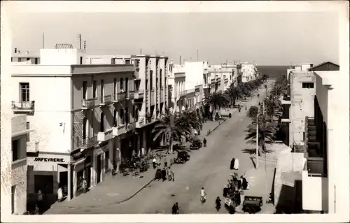 Ak Sousse Tunesien, Avenue du 12 Avril 1943, Straßenpartie