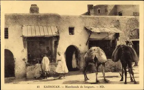 Ak Kairouan Tunesien, Marchands a beignets